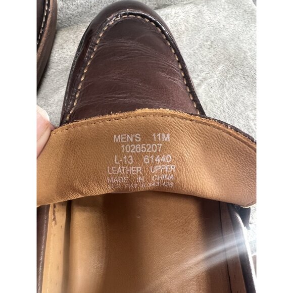 Sperry Gold Cup Penny Loafers Men’s 11 M Brown Leather Bellingham Top Sider Shoe - Picture 9 of 10